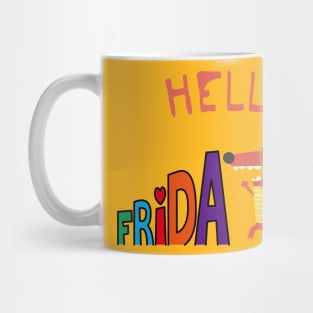 Hello Friday Fox Animal Weekend Mug